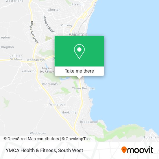 YMCA Health & Fitness map