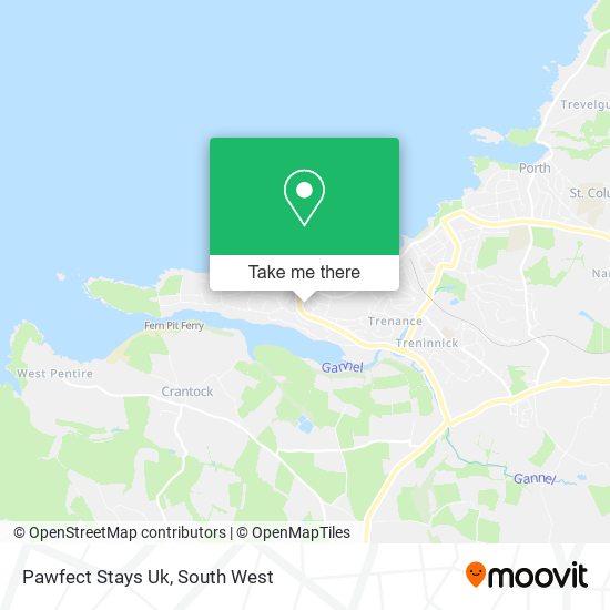Pawfect Stays Uk map