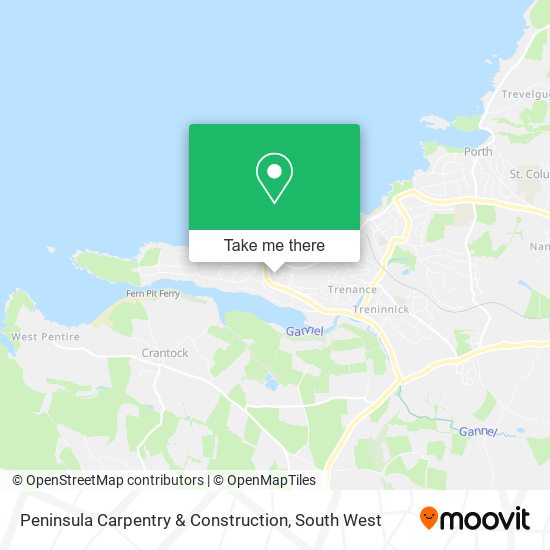 Peninsula Carpentry & Construction map