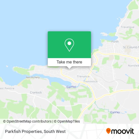 Parkfish Properties map