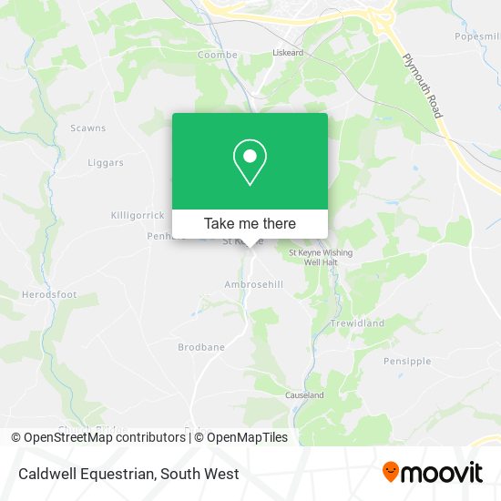Caldwell Equestrian map