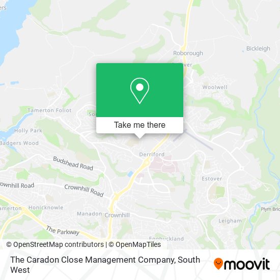The Caradon Close Management Company map