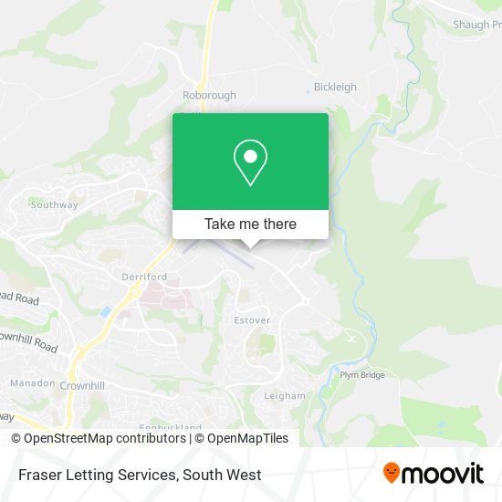 Fraser Letting Services map