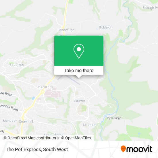 The Pet Express map