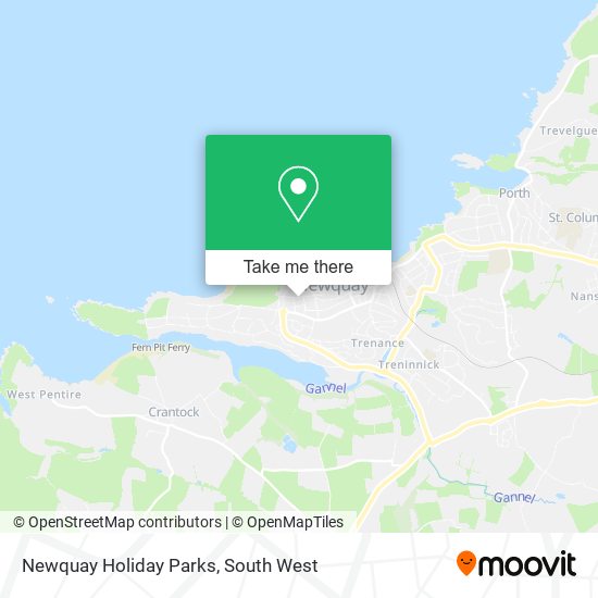 Newquay Holiday Parks map