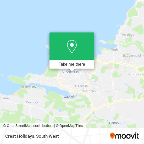 Crest Holidays map
