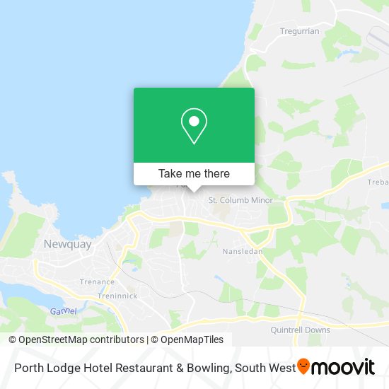 Porth Lodge Hotel Restaurant & Bowling map