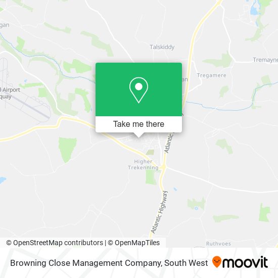 Browning Close Management Company map