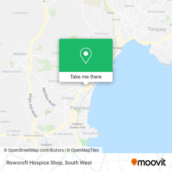 Rowcroft Hospice Shop map