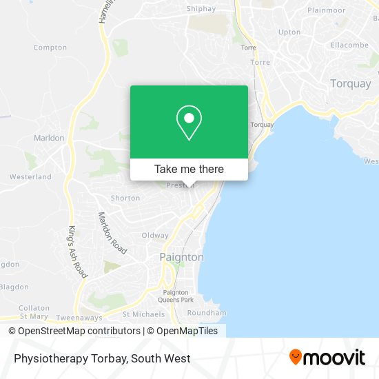 Physiotherapy Torbay map
