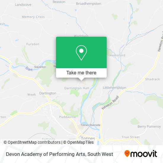 Devon Academy of Performing Arts map
