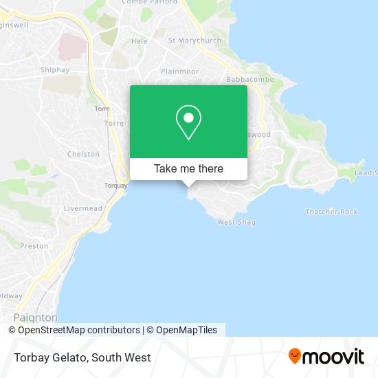 Torbay Gelato map