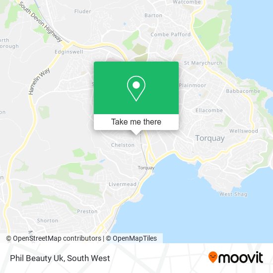 Phil Beauty Uk map