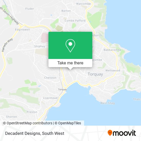 Decadent Designs map