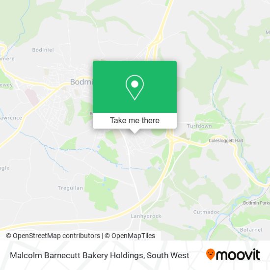 Malcolm Barnecutt Bakery Holdings map