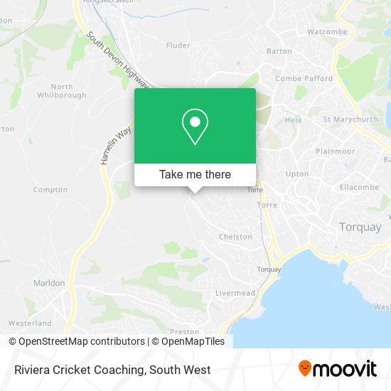 Riviera Cricket Coaching map