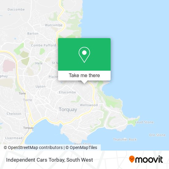 Independent Cars Torbay map