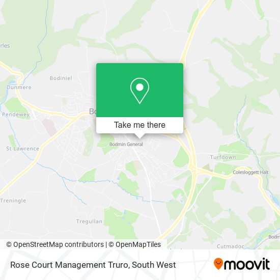 Rose Court Management Truro map