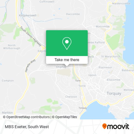MBS Exeter map