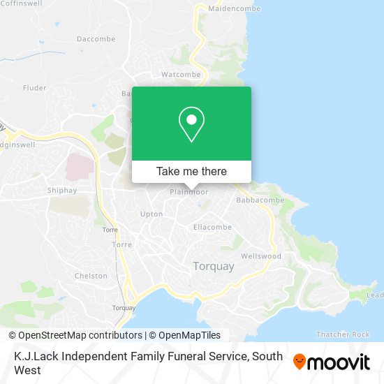 K.J.Lack Independent Family Funeral Service map