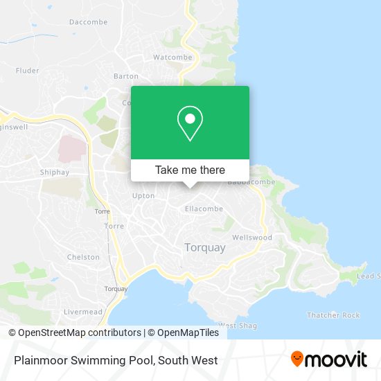Plainmoor Swimming Pool map