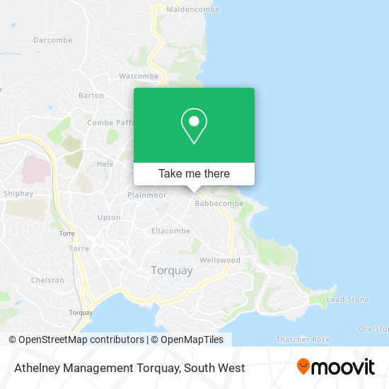 Athelney Management Torquay map