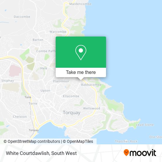 White Courtdawlish map