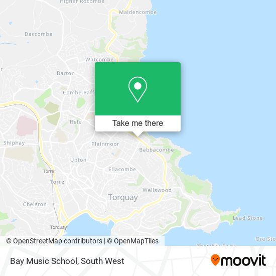 Bay Music School map