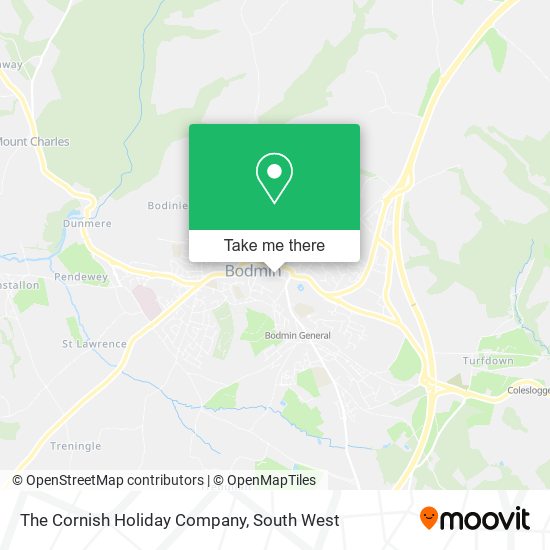 The Cornish Holiday Company map