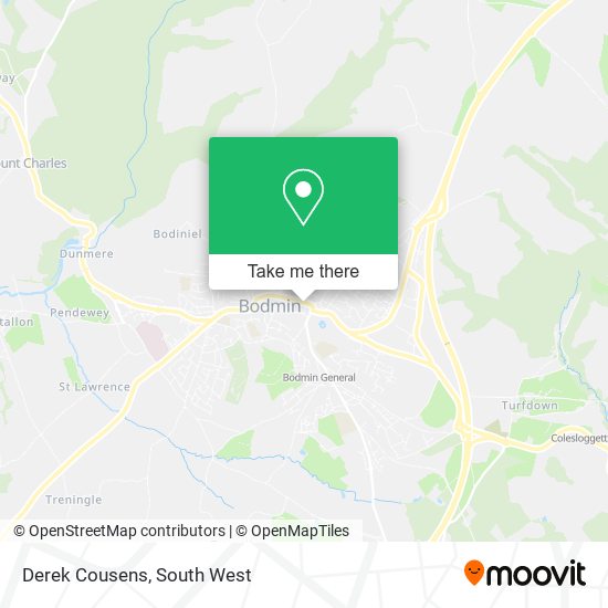 Derek Cousens map