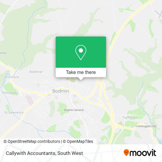 Callywith Accountants map