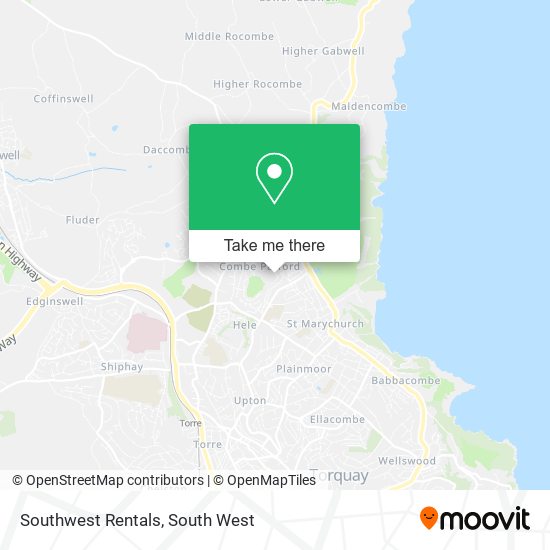 Southwest Rentals map