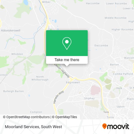 Moorland Services map