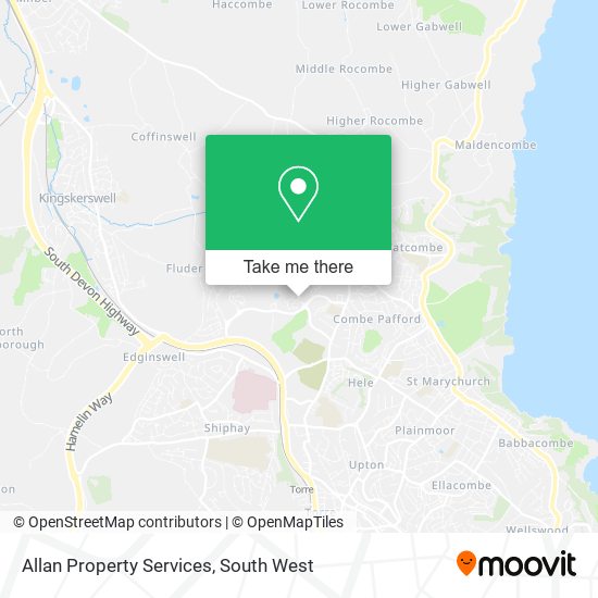 Allan Property Services map