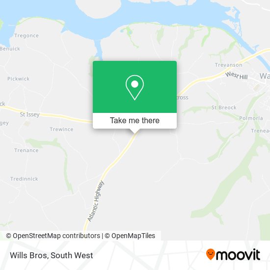Wills Bros map