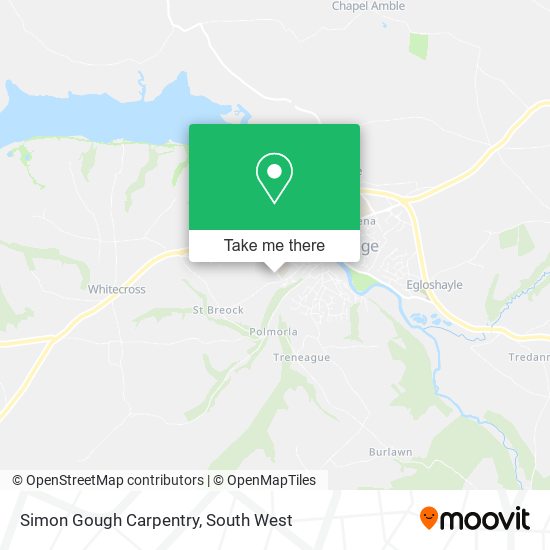 Simon Gough Carpentry map