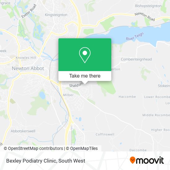 Bexley Podiatry Clinic map