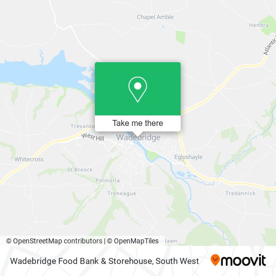 Wadebridge Food Bank & Storehouse map
