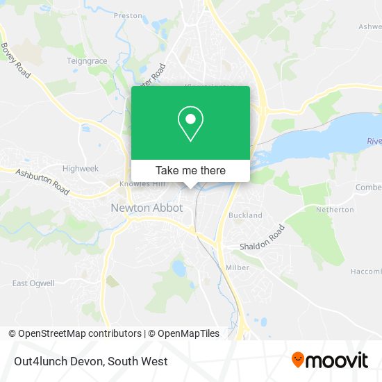 Out4lunch Devon map