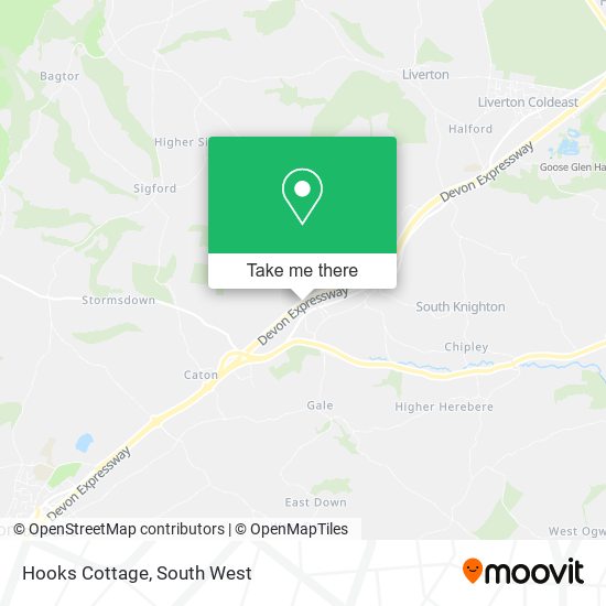 Hooks Cottage map