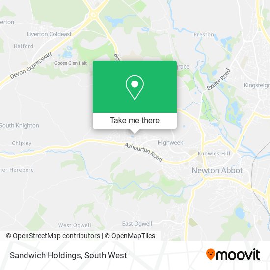 Sandwich Holdings map