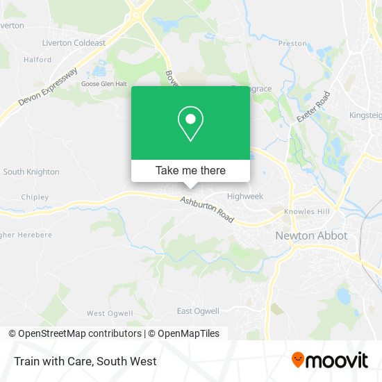 Train with Care map