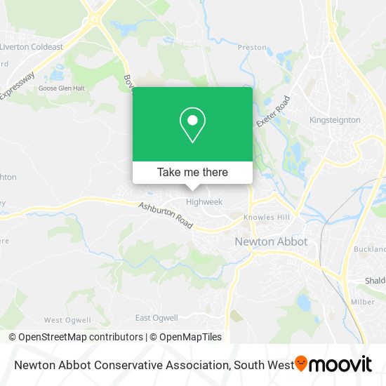 Newton Abbot Conservative Association map