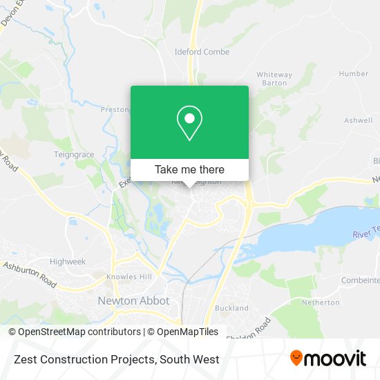 Zest Construction Projects map