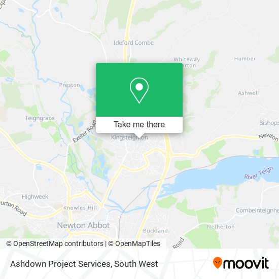 Ashdown Project Services map