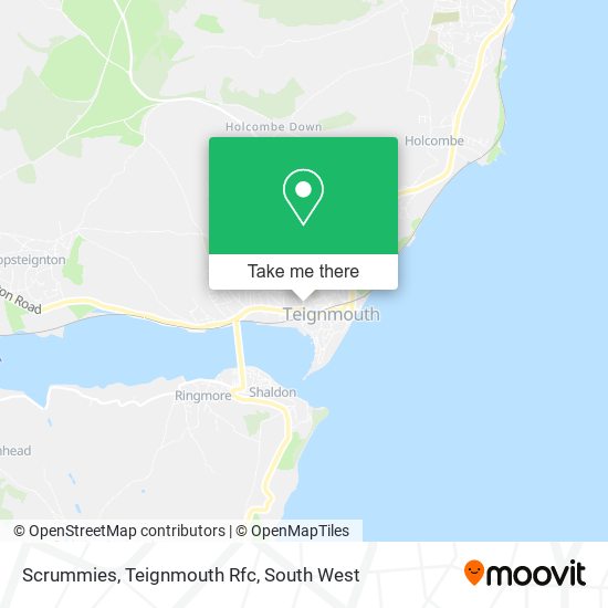 Scrummies, Teignmouth Rfc map