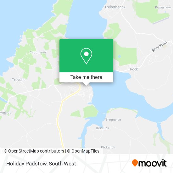 Holiday Padstow map