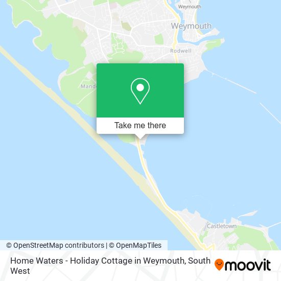 Home Waters - Holiday Cottage in Weymouth map
