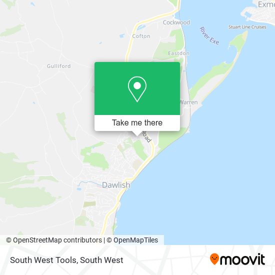 South West Tools map