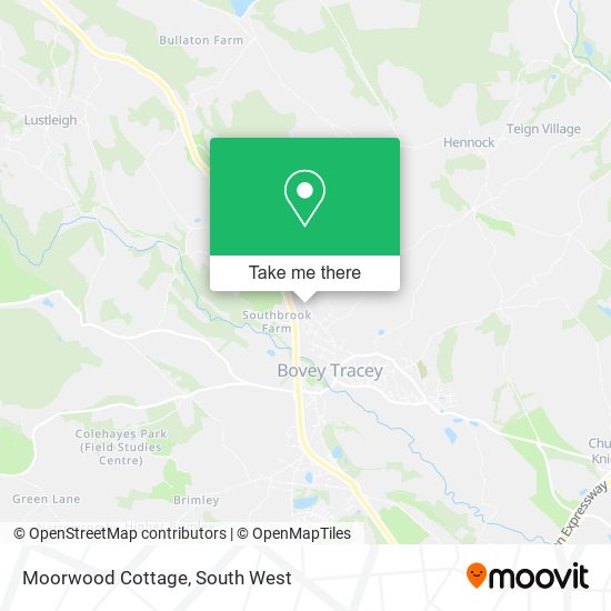 Moorwood Cottage map